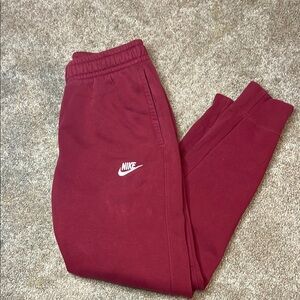 Nike red men’s sweat pants